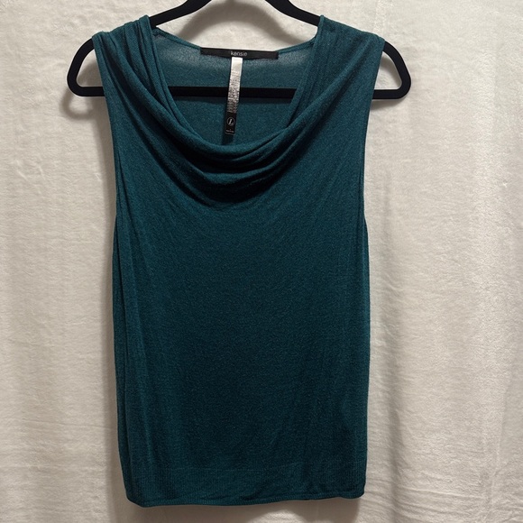 Kensie Tops - Kensie Teal Sleeveless Drape Neck Top
